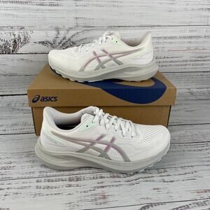 Asics GT-1000 13 Womens Sz 6.5 Running Shoes White Lavender Glow Purple